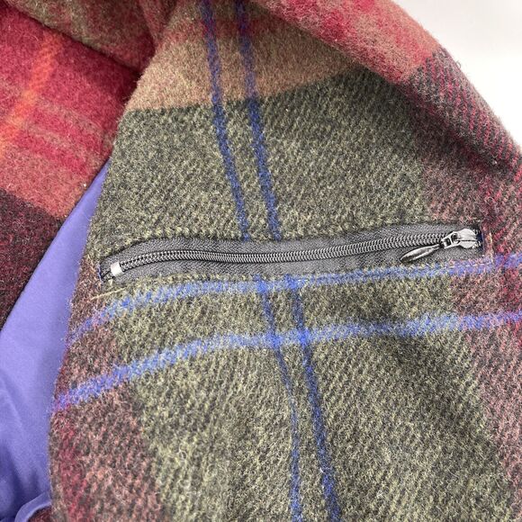 LL Bean Blanket Lined Hooded Jacket Mens Tall Large Green - Picture 7 of 11